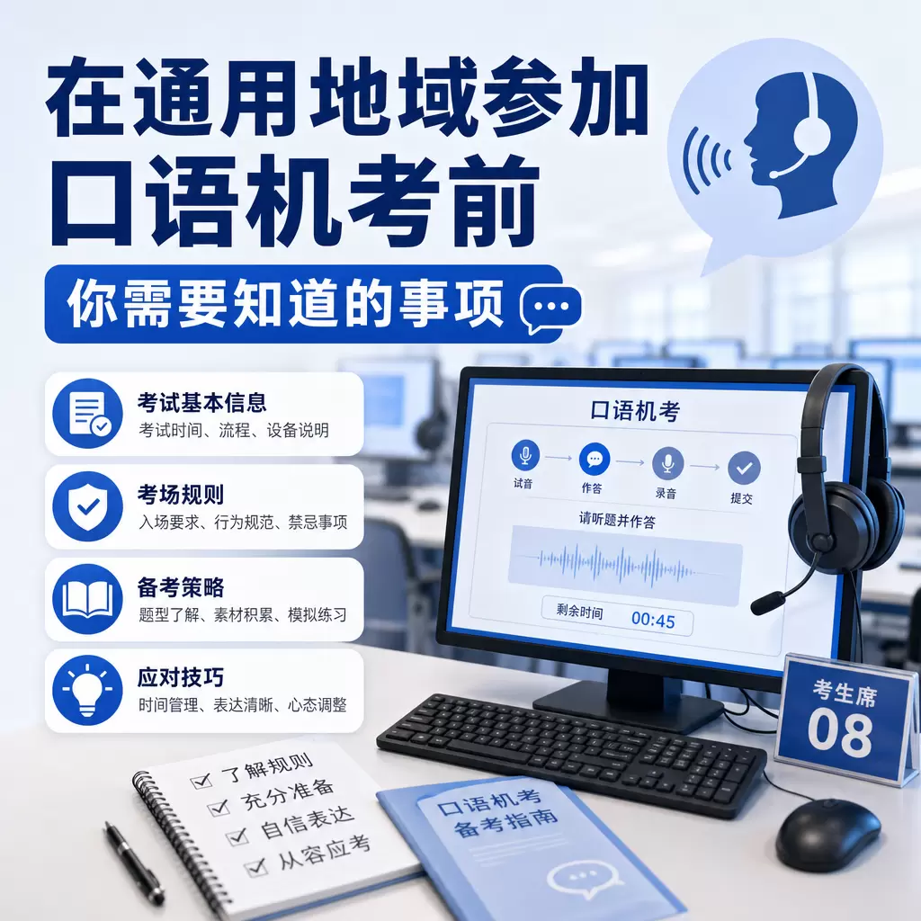 在江岸参加口语机考前你需要知道的事项